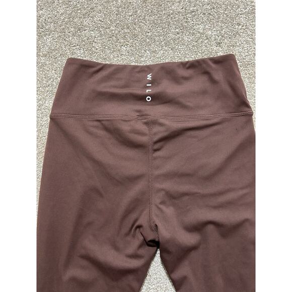 Wilo The Label Chocolate Brown Flare High Rise Leggings Medium - Picture 7 of 10